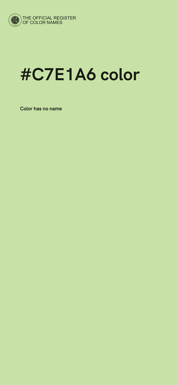 #C7E1A6 color image