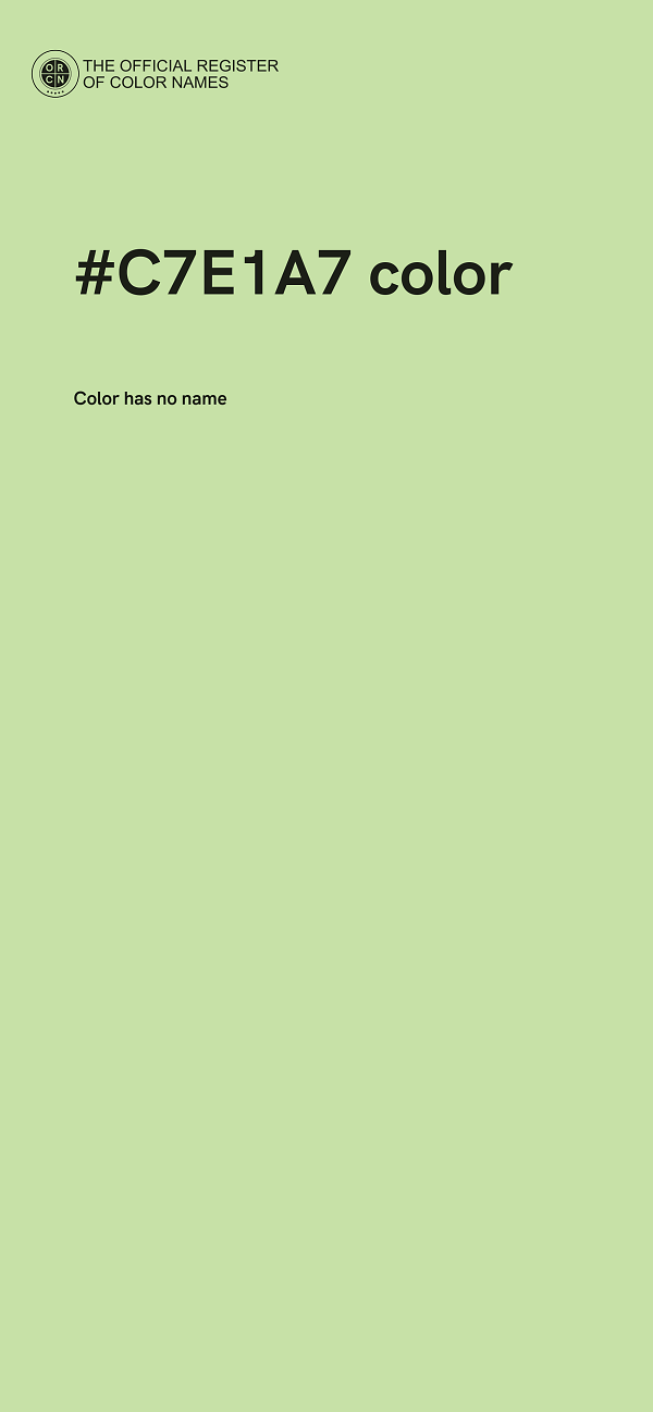 #C7E1A7 color image
