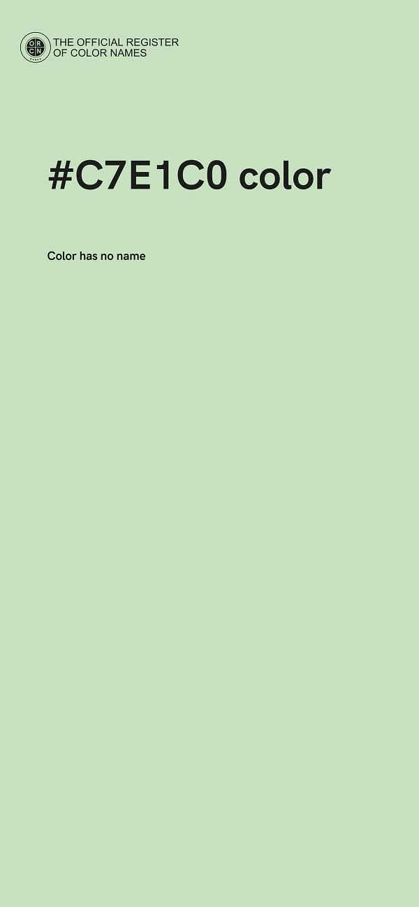 #C7E1C0 color image