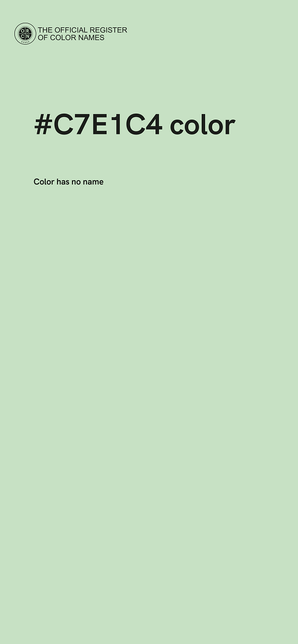 #C7E1C4 color image
