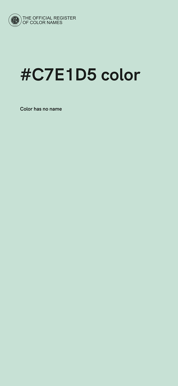 #C7E1D5 color image