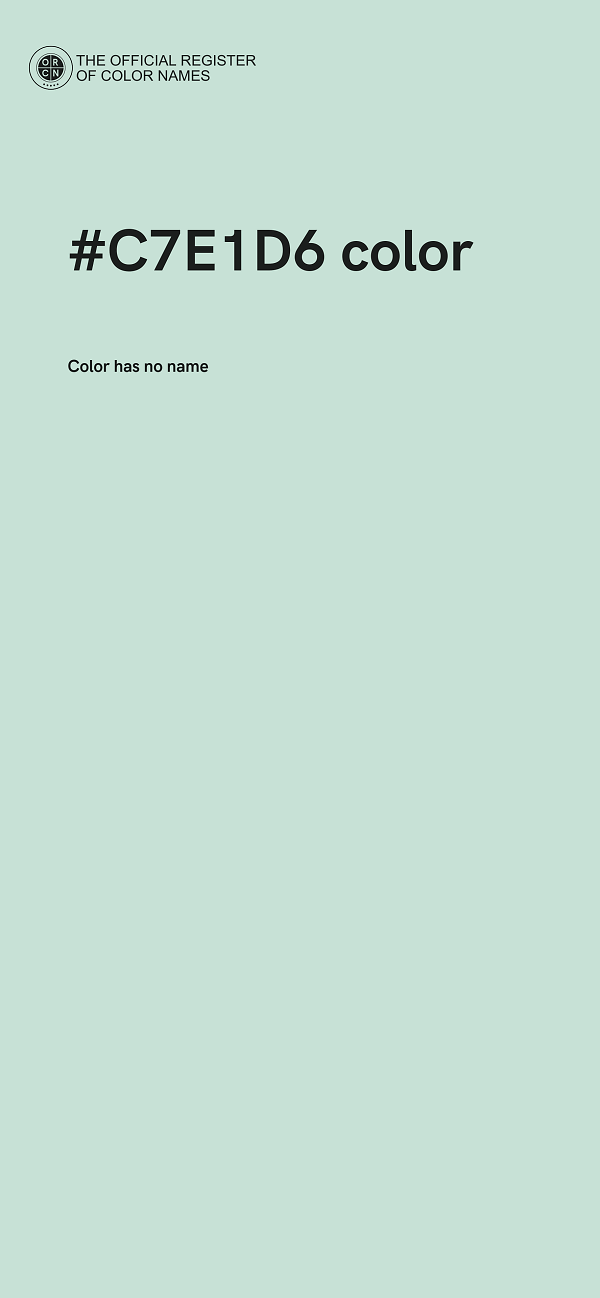 #C7E1D6 color image