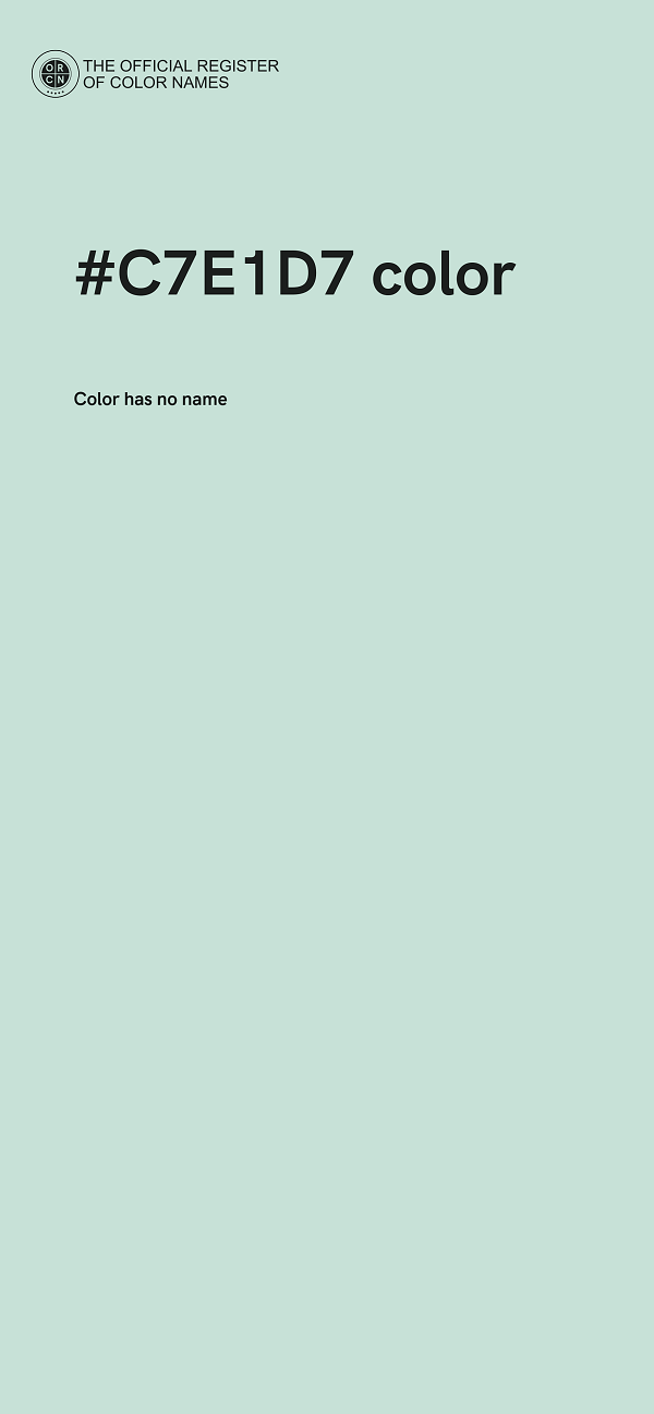 #C7E1D7 color image