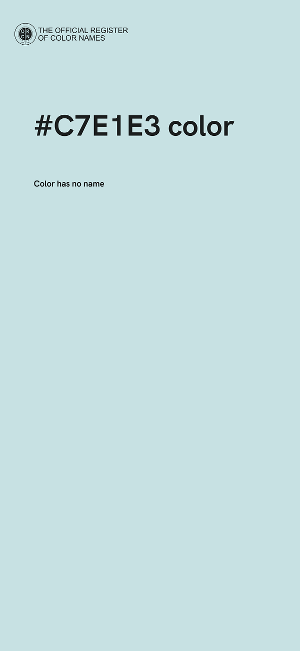 #C7E1E3 color image