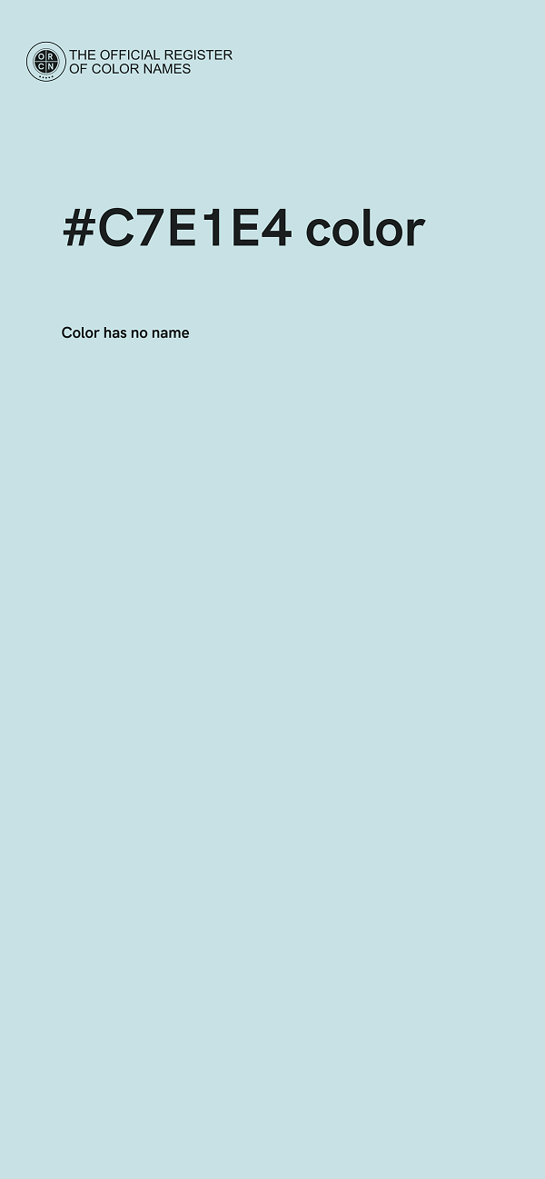 #C7E1E4 color image
