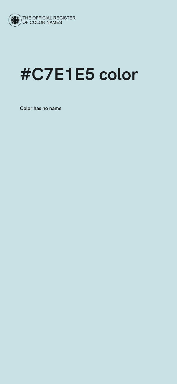 #C7E1E5 color image