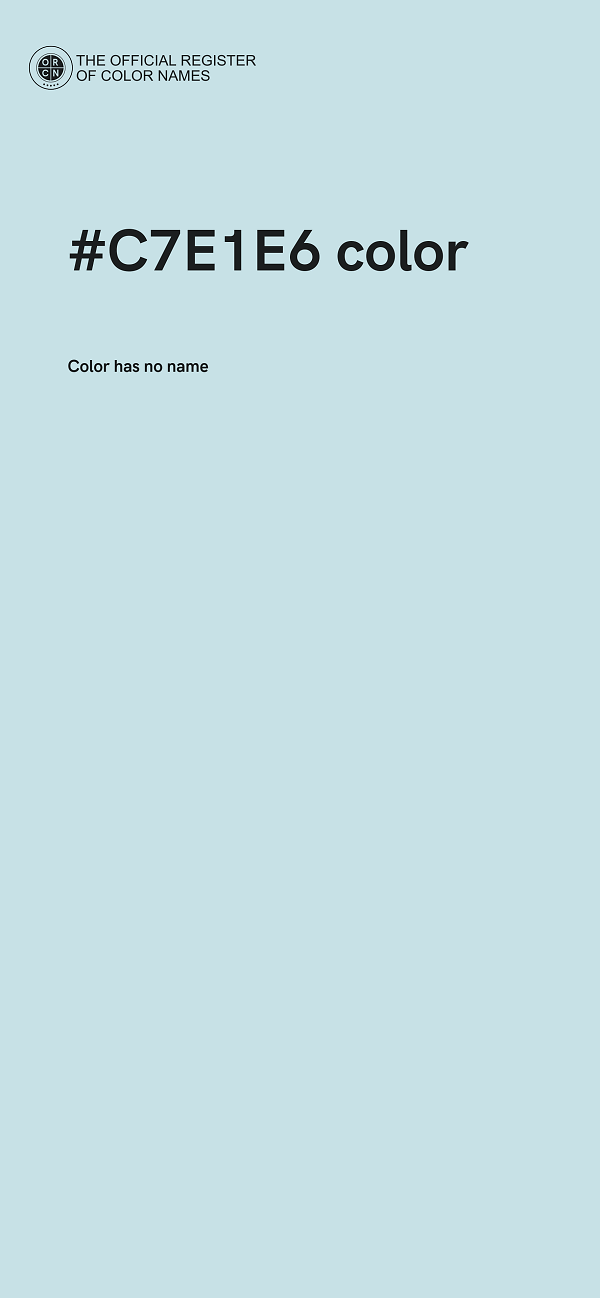 #C7E1E6 color image