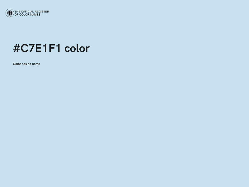 #C7E1F1 color image