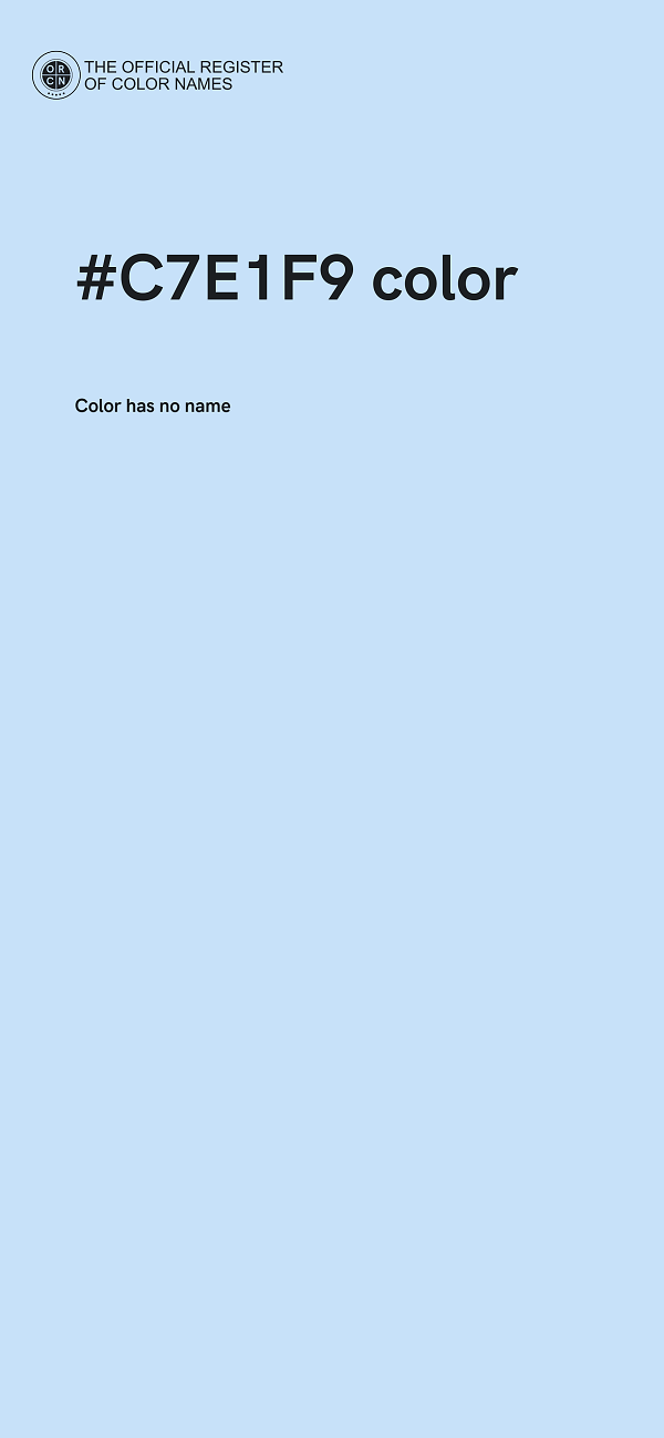 #C7E1F9 color image