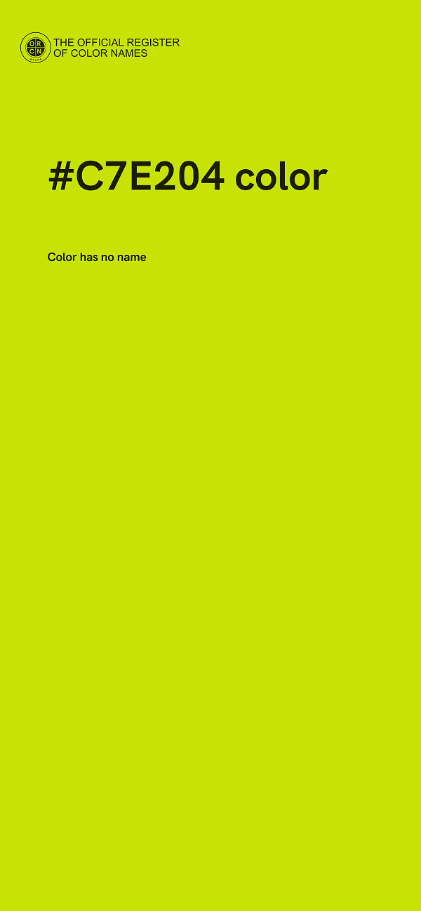 #C7E204 color image