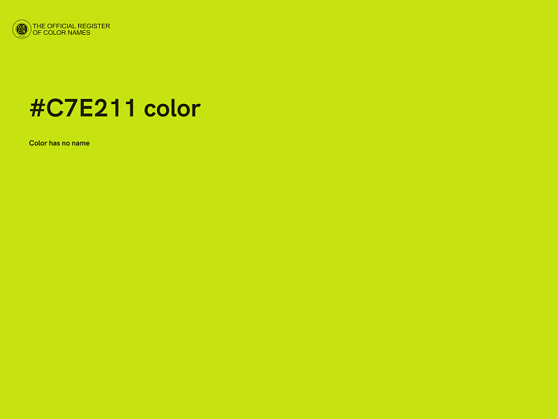#C7E211 color image