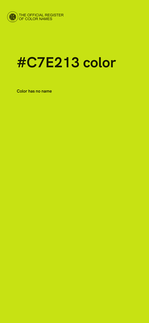 #C7E213 color image