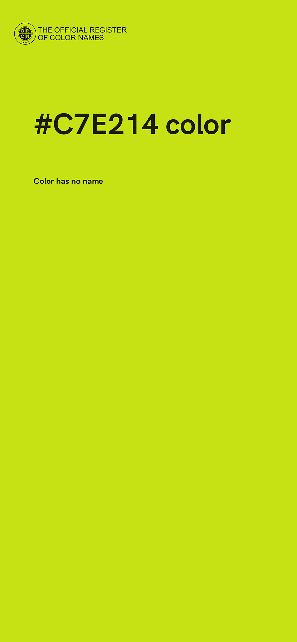 #C7E214 color image