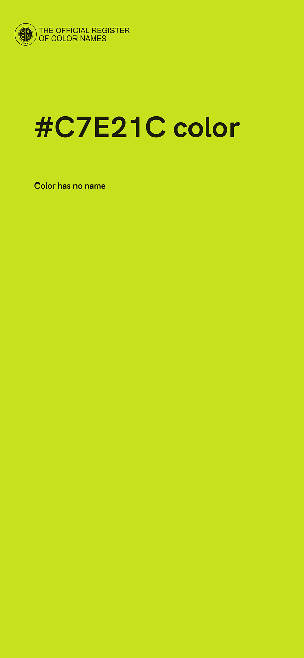#C7E21C color image