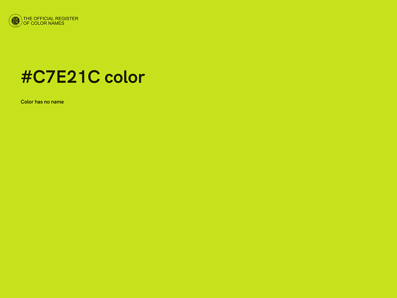 #C7E21C color image