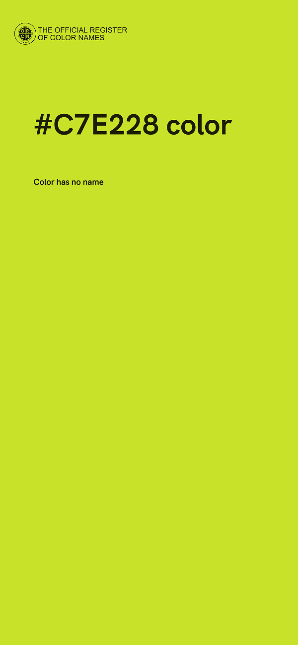 #C7E228 color image