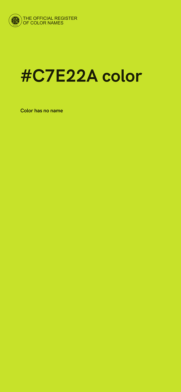 #C7E22A color image