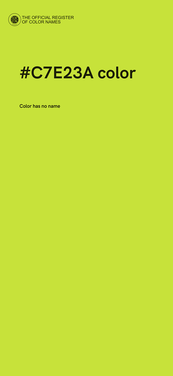 #C7E23A color image