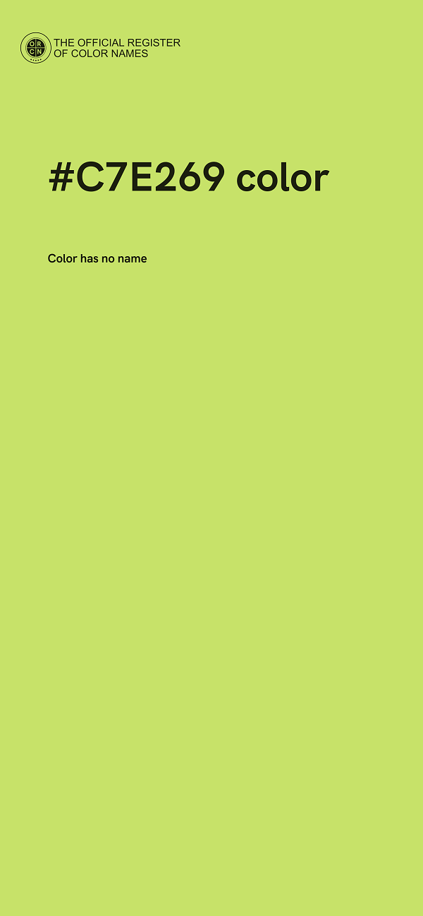 #C7E269 color image