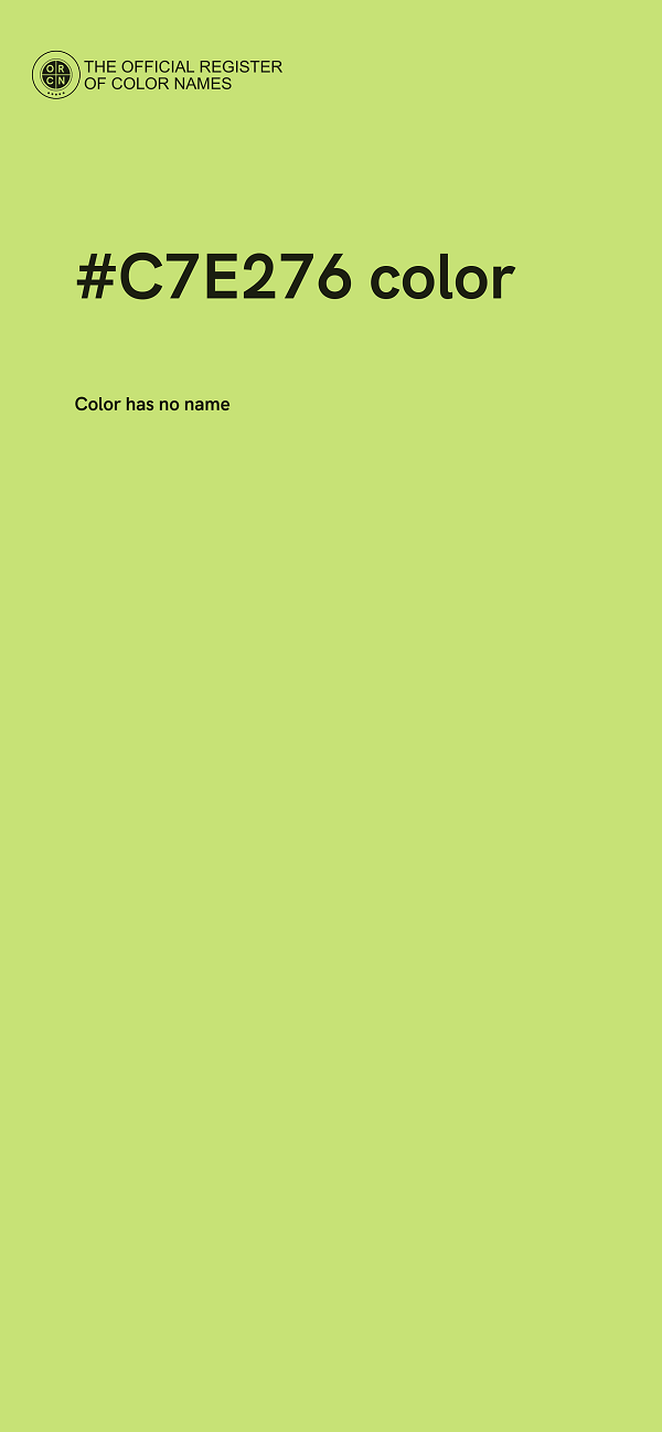 #C7E276 color image