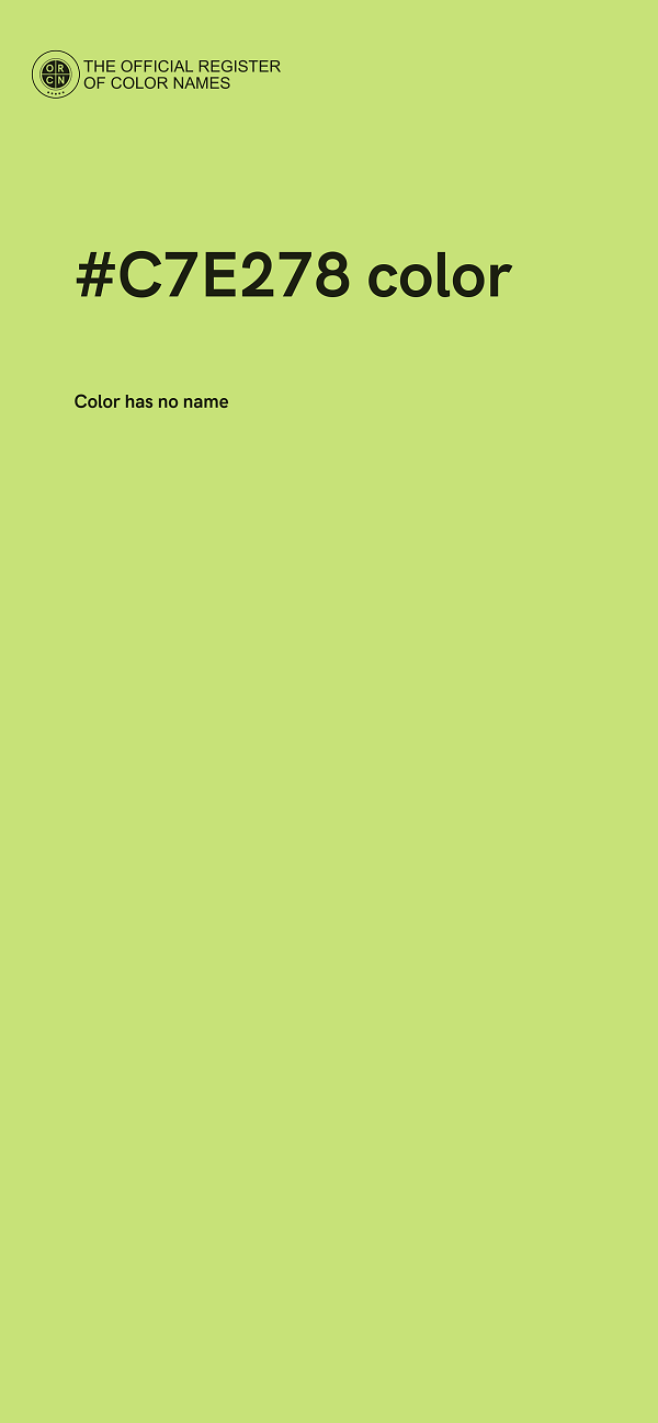 #C7E278 color image