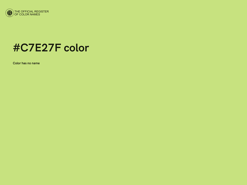 #C7E27F color image