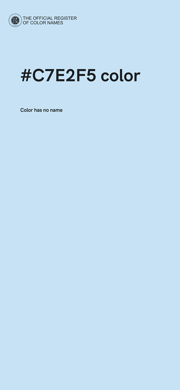 #C7E2F5 color image