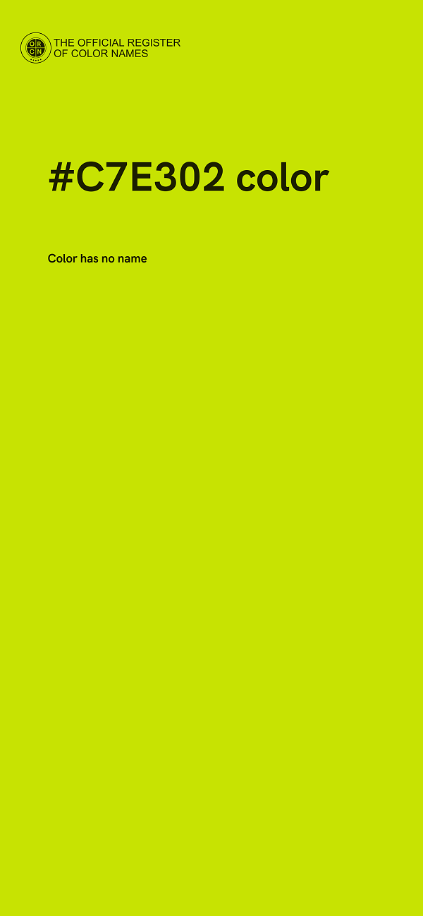#C7E302 color image