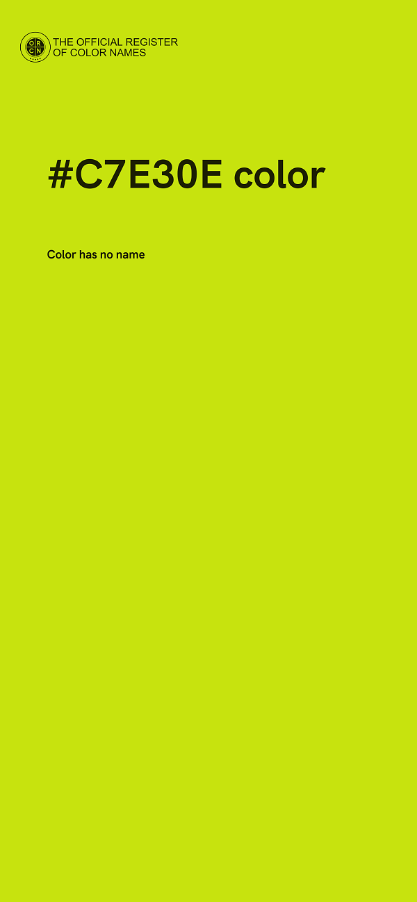 #C7E30E color image