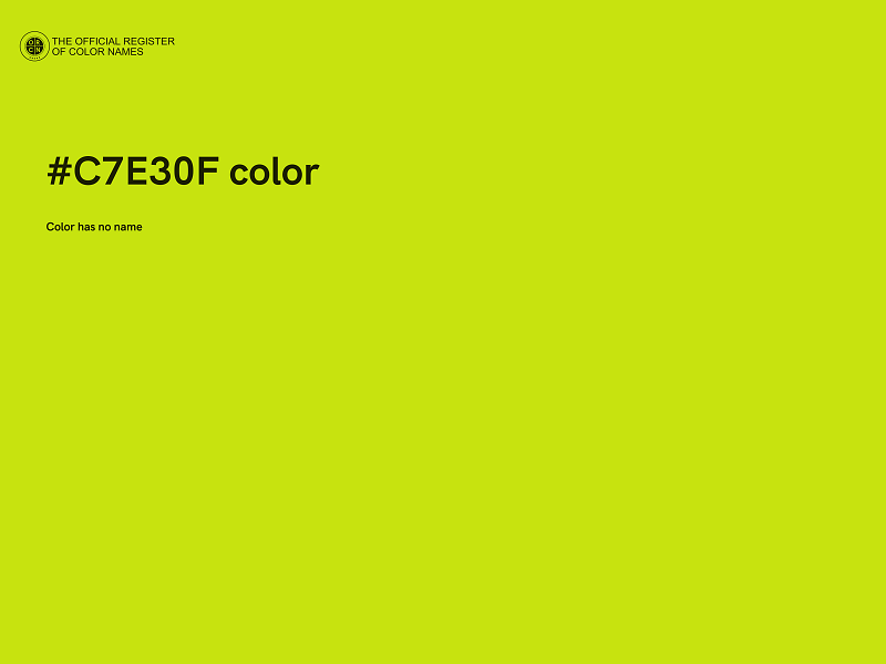 #C7E30F color image