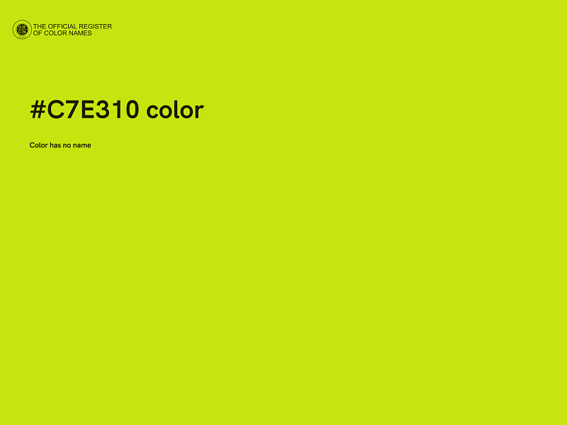 #C7E310 color image