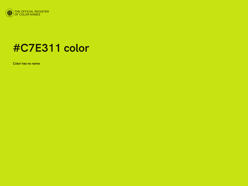 #C7E311 color image