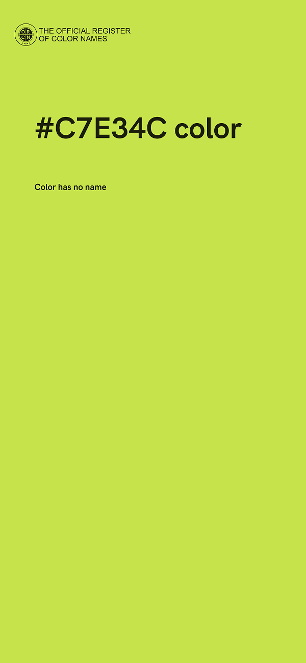 #C7E34C color image