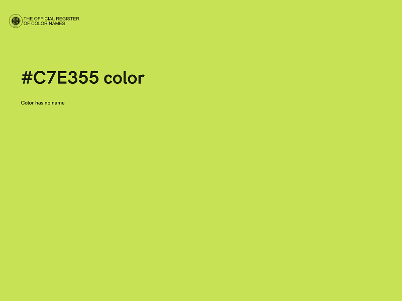 #C7E355 color image