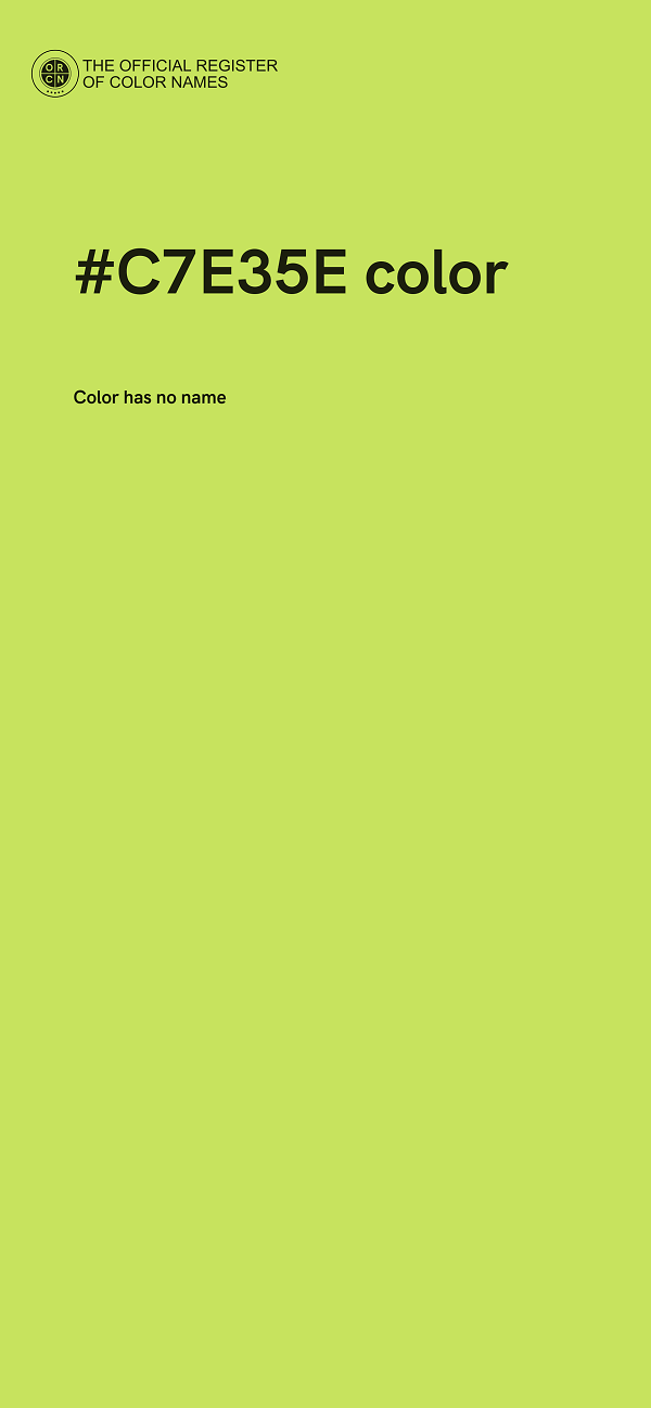 #C7E35E color image