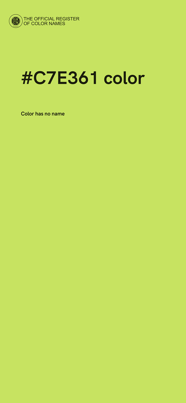#C7E361 color image