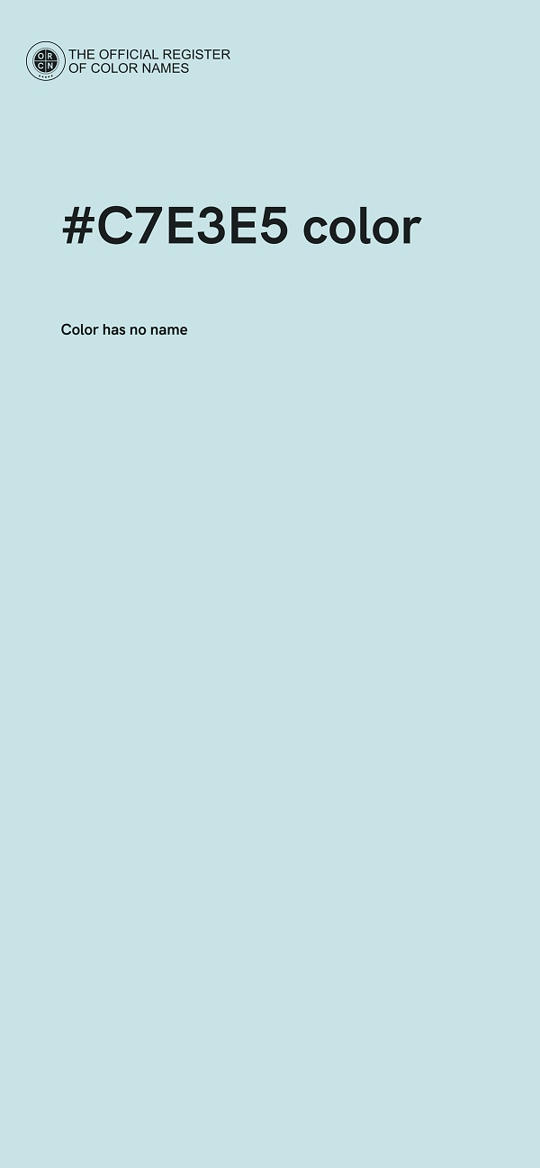#C7E3E5 color image