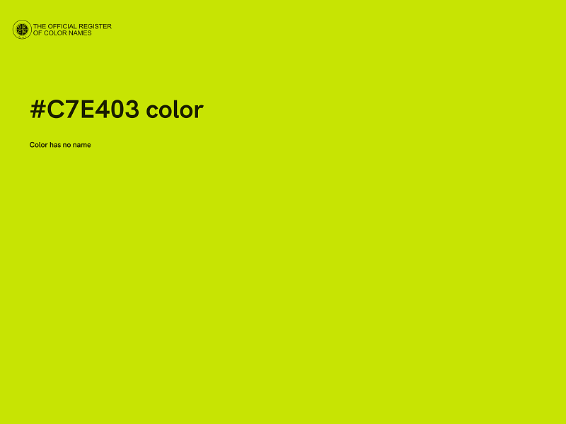 #C7E403 color image