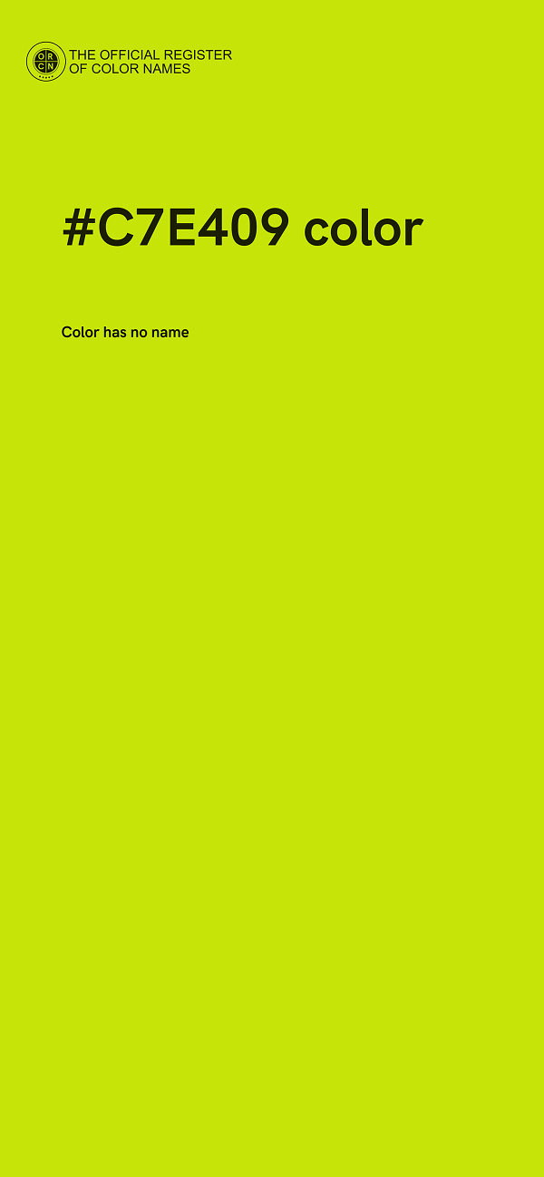 #C7E409 color image