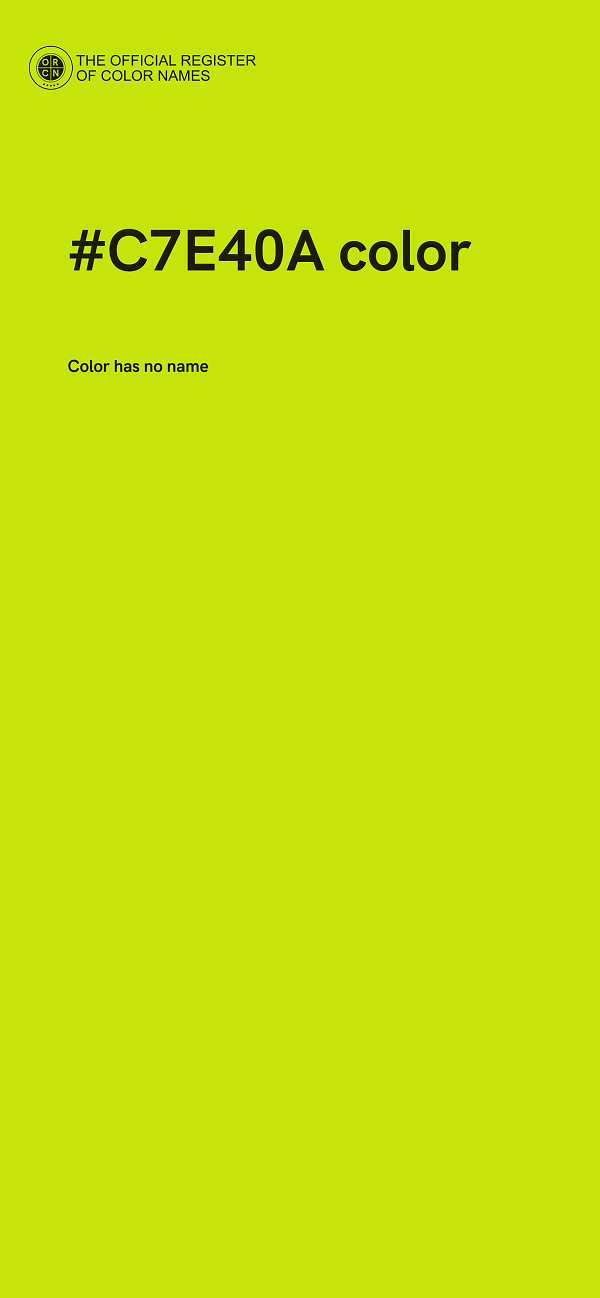 #C7E40A color image