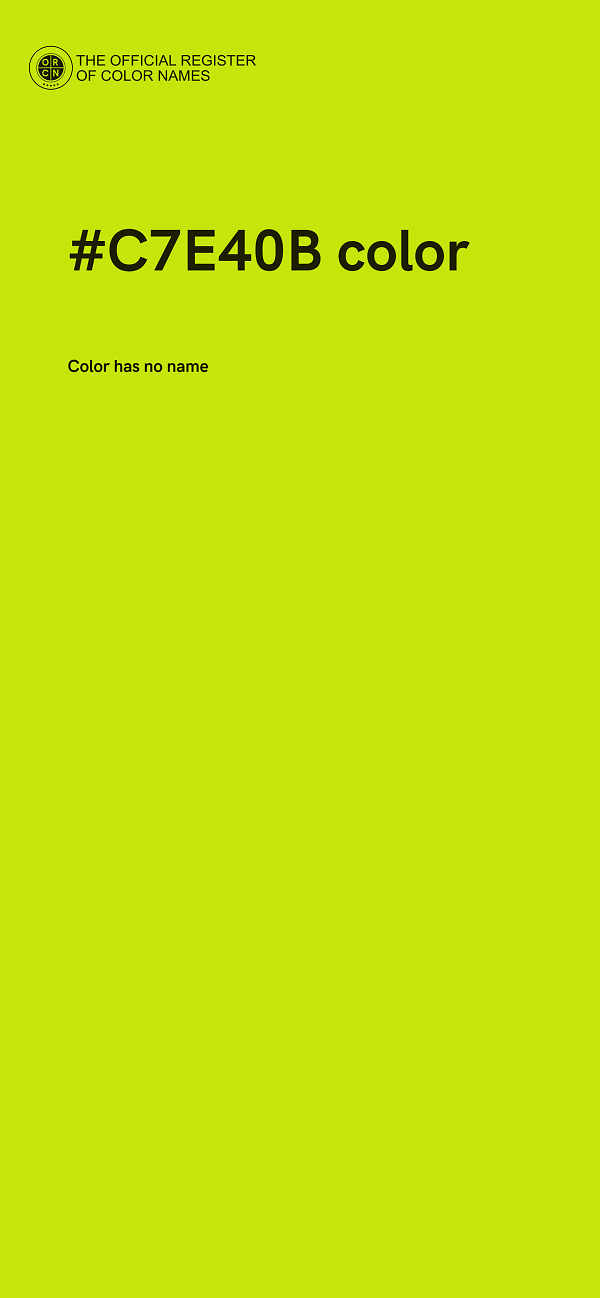 #C7E40B color image