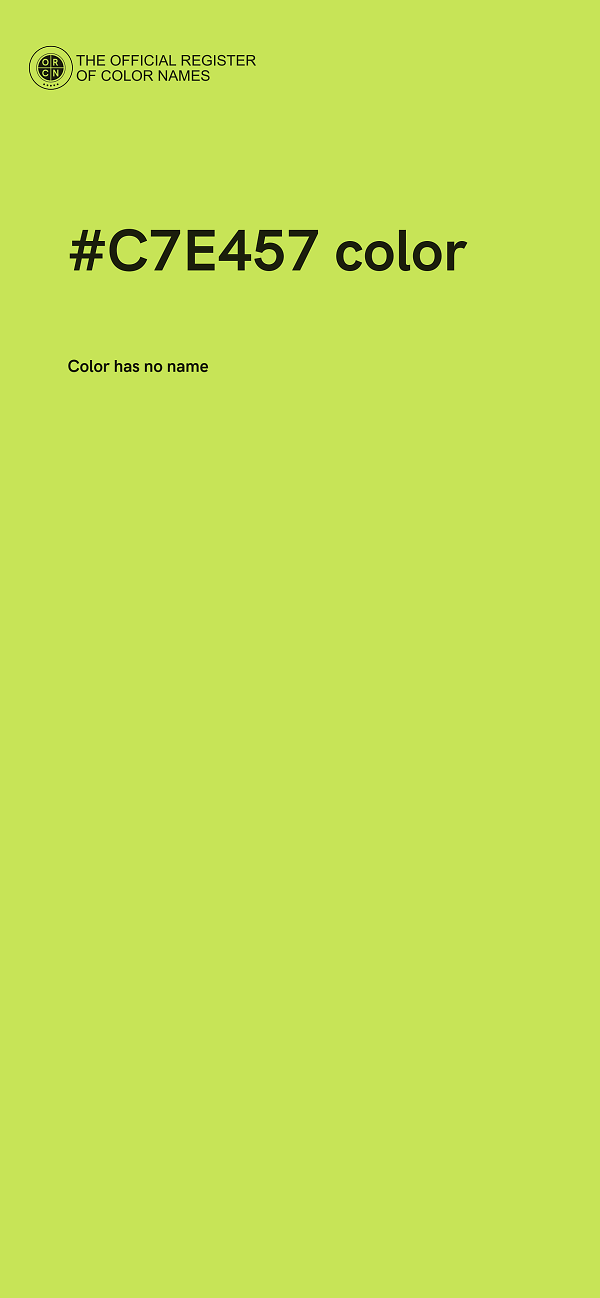 #C7E457 color image