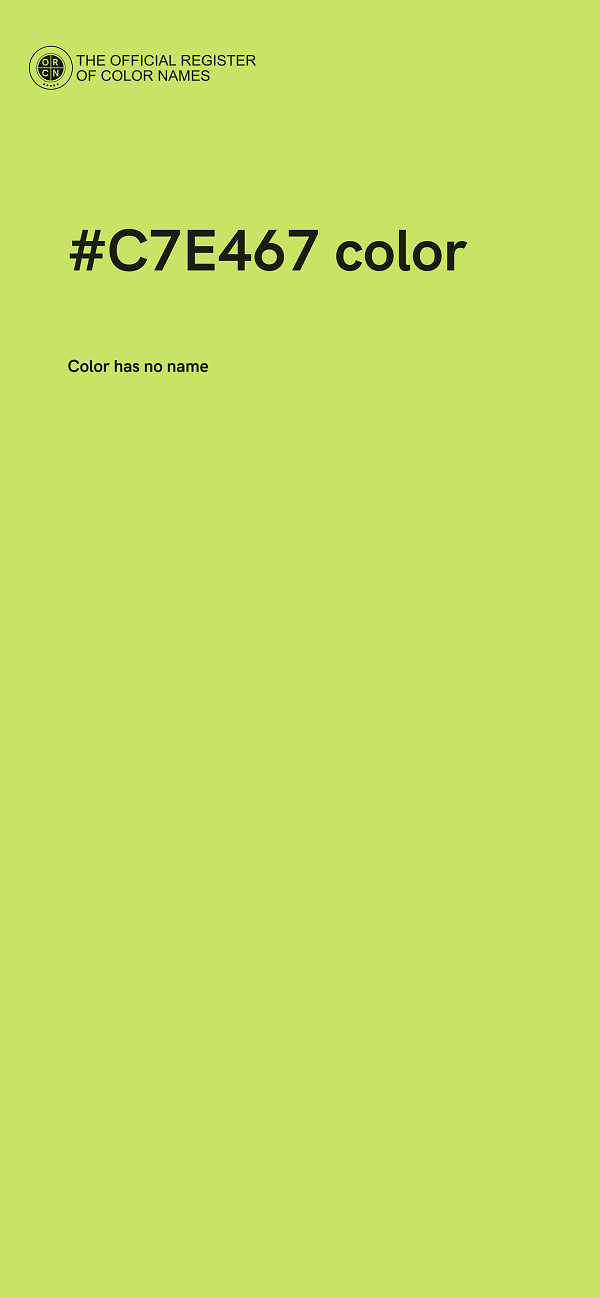 #C7E467 color image