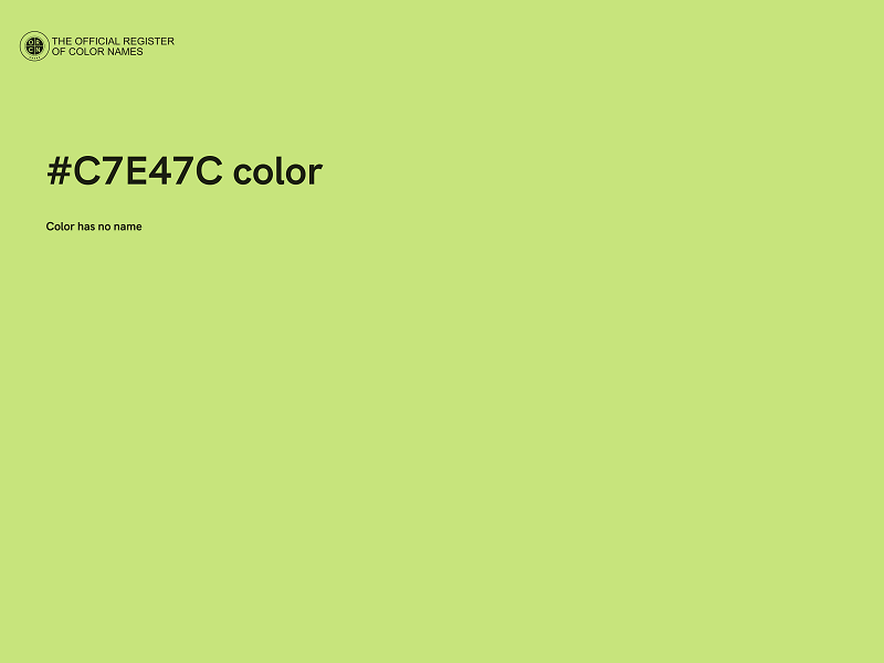 #C7E47C color image