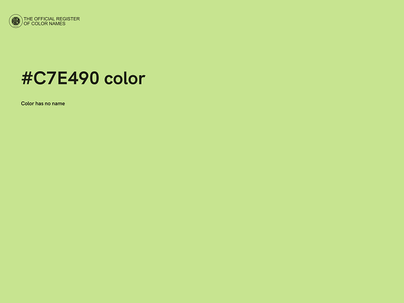 #C7E490 color image