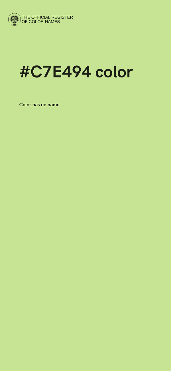 #C7E494 color image