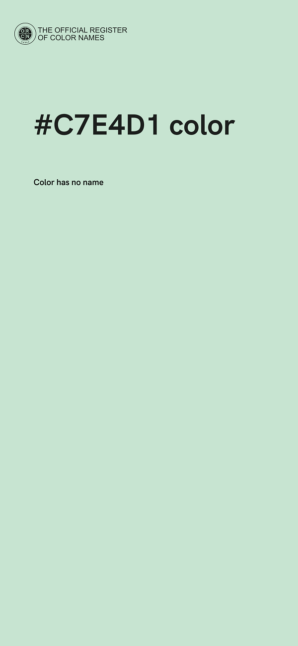 #C7E4D1 color image