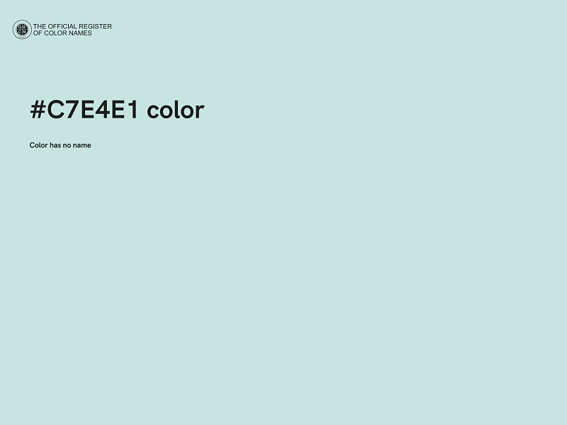 #C7E4E1 color image