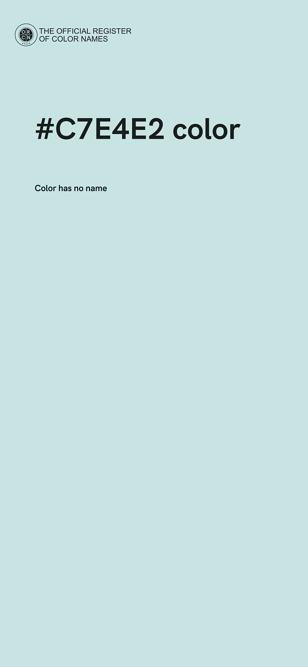 #C7E4E2 color image