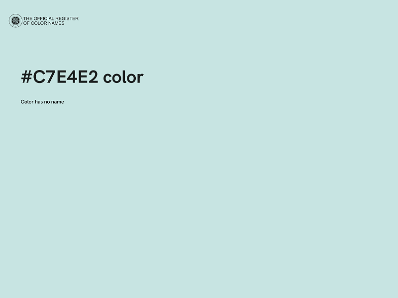 #C7E4E2 color image